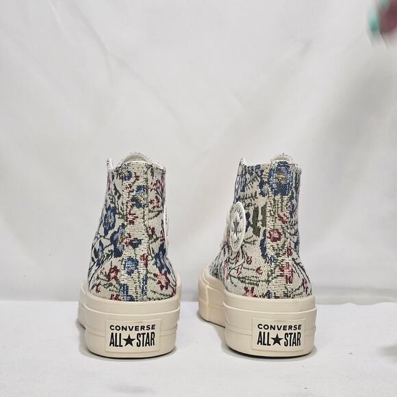 Converse Women's CTAS Lift Platform Tapestry Hi Tops Size 5.5 A11992C NWT - Picture 5 of 8